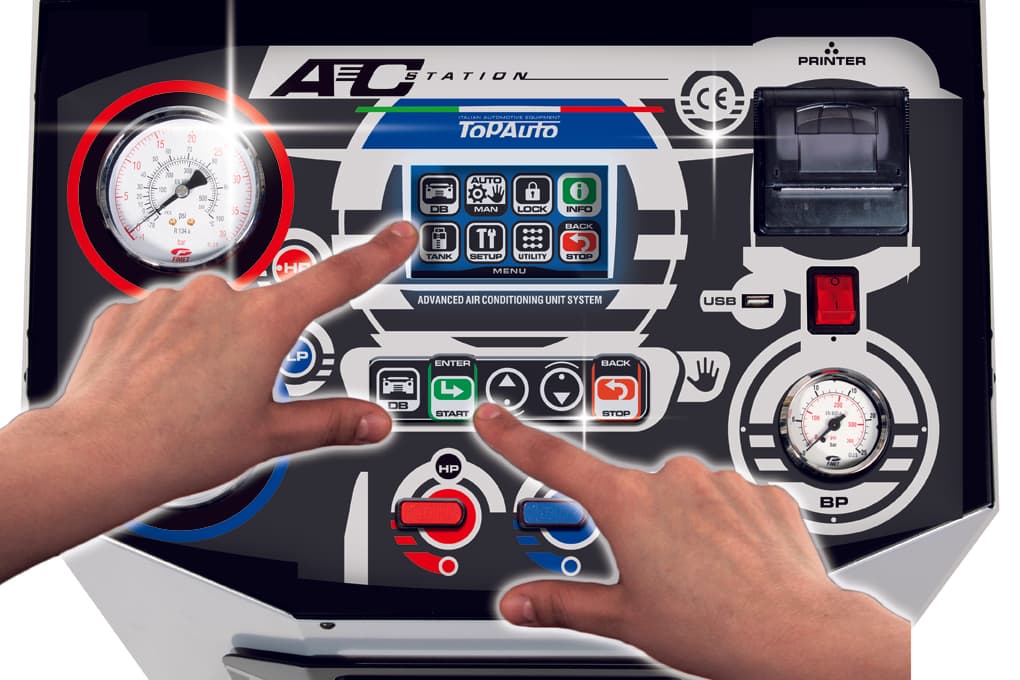 Автоматическая станция KraftWell RR700Touch — вид сбоку