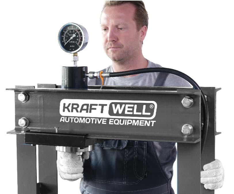 Пресс гидравлический с ручным приводом 30 тонн KraftWell KRWPR30