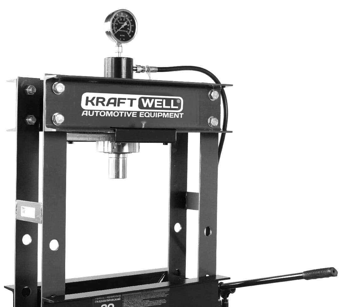 Пресс гидравлический с ручным приводом 30 тонн KraftWell KRWPR30