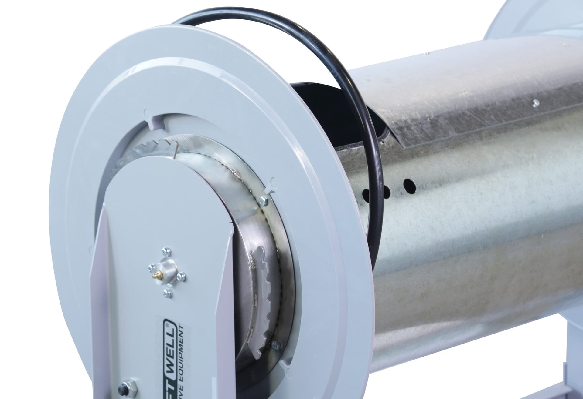 Катушка для вытяжного шланга 127 мм KraftWell KRW-ER-127