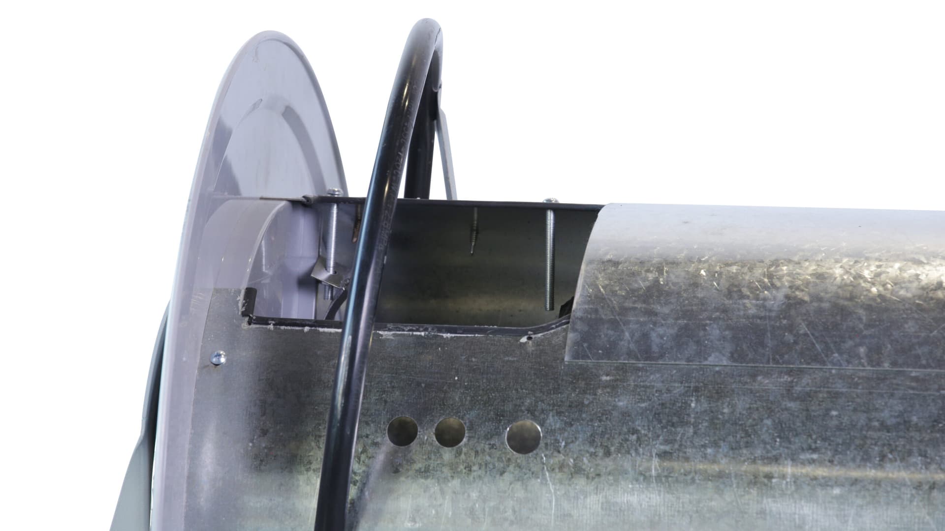 Катушка для вытяжного шланга 127 мм KraftWell KRW-ER-127
