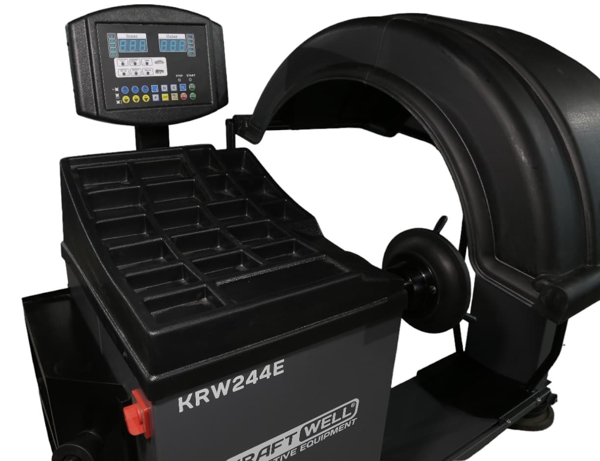 KraftWell VERTA KRW244E — вал 40 мм с конусом и грузовым колесом