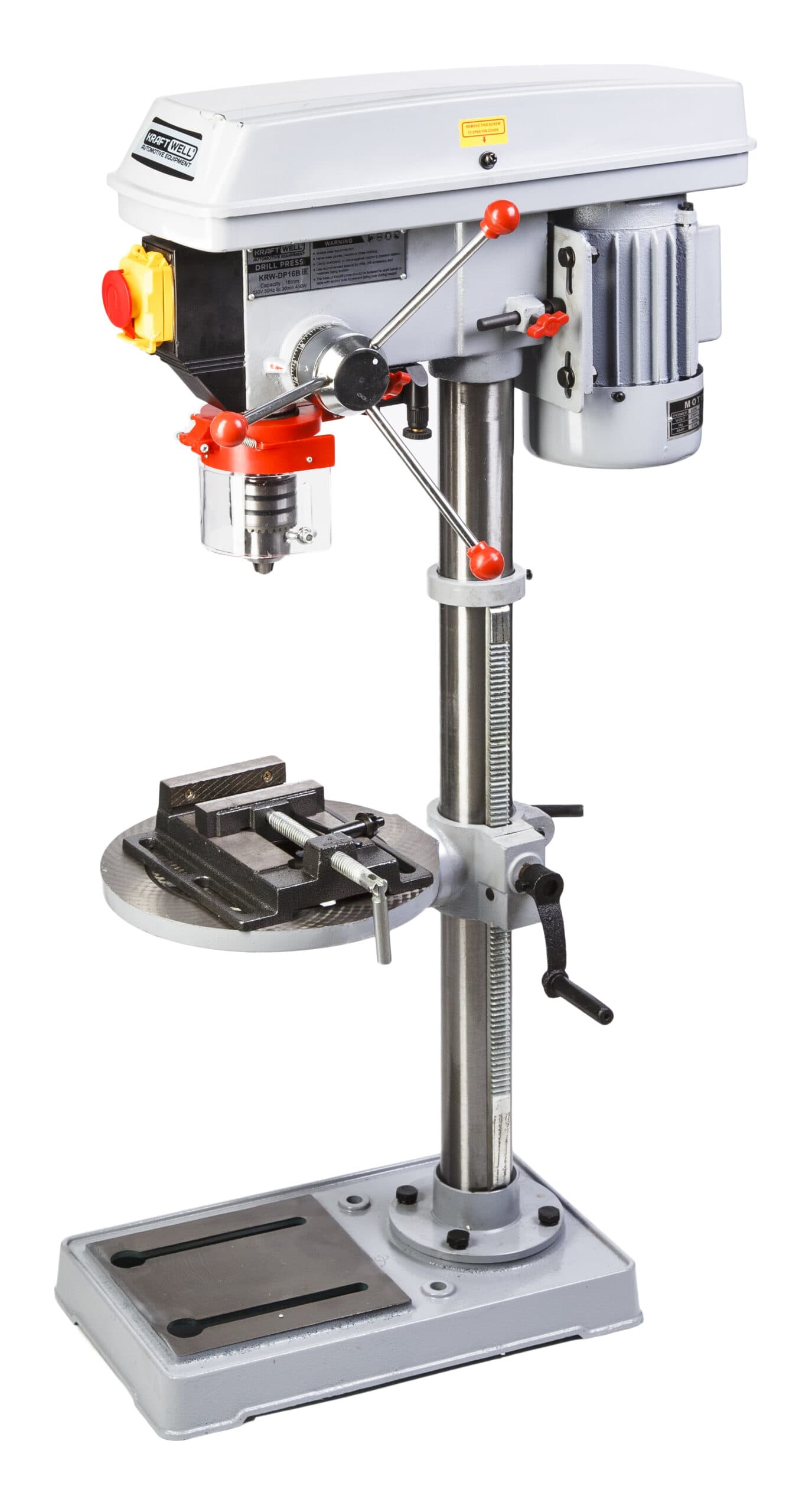 Сверлильный станок 16 мм, 450 Вт KraftWell KRW-DP16B