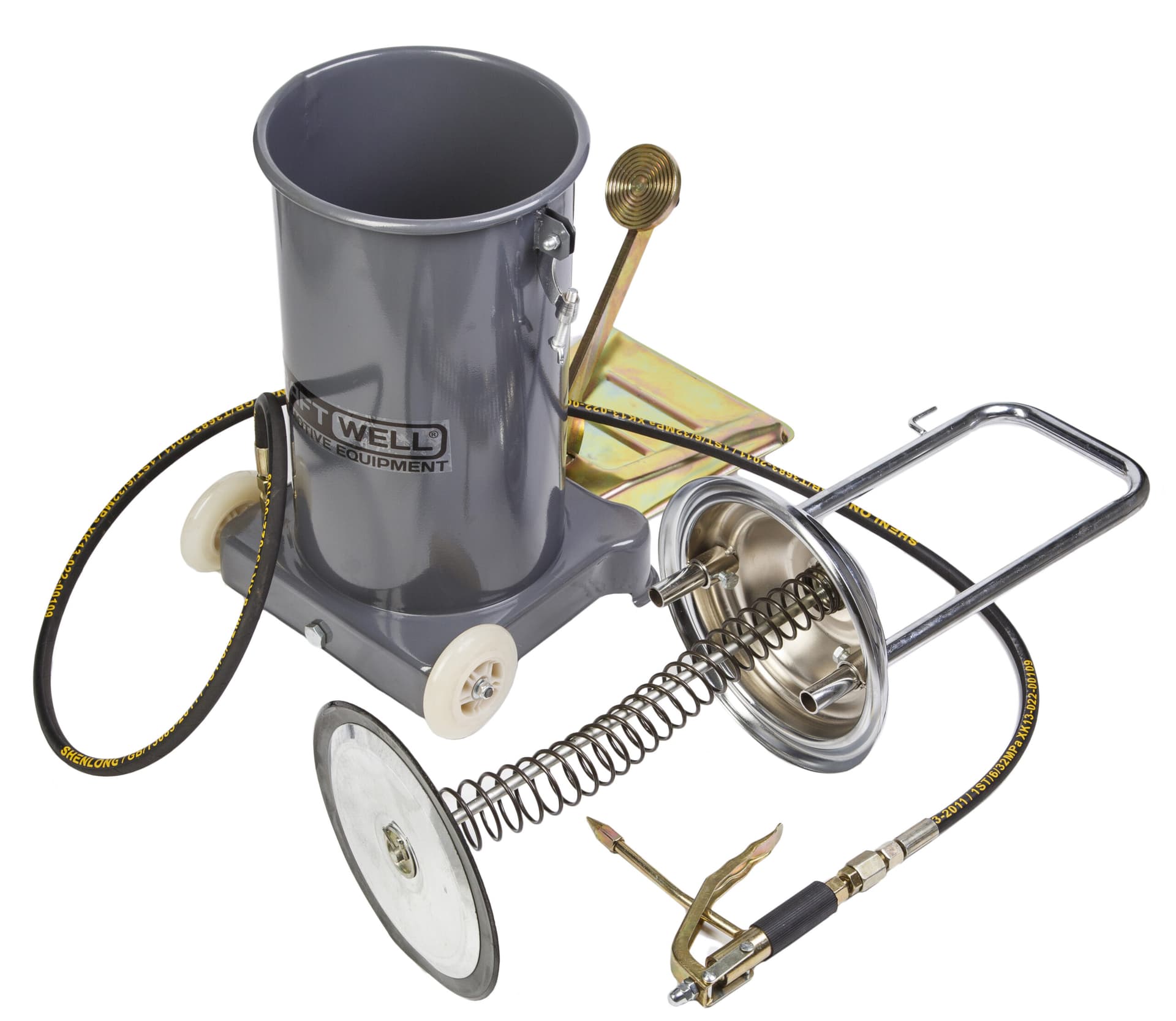 Нагнетатель солидола с ножным приводом, 15 л KRW1798.FN