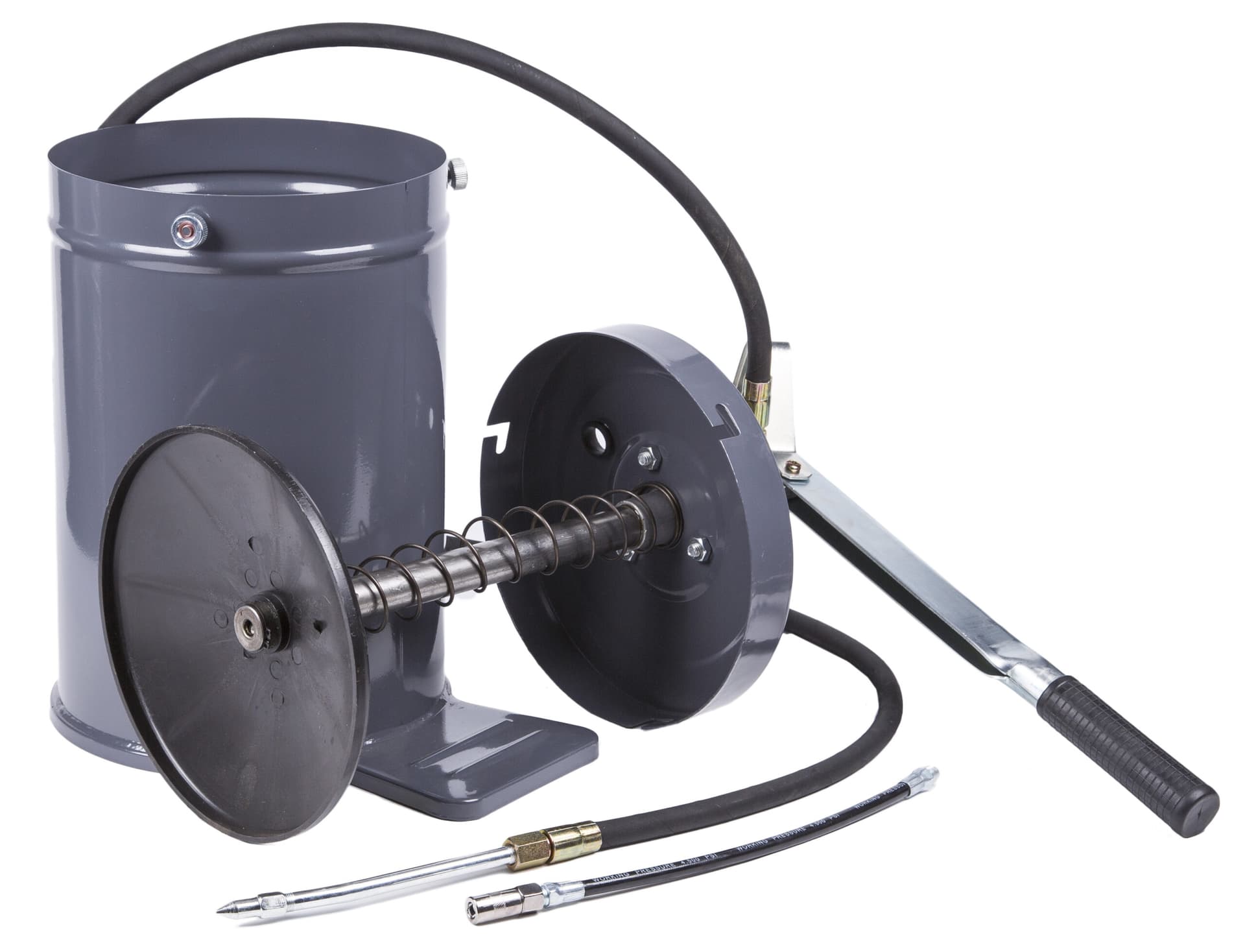 Нагнетатель солидола с ручным приводом 10 л KraftWell KRW1797A