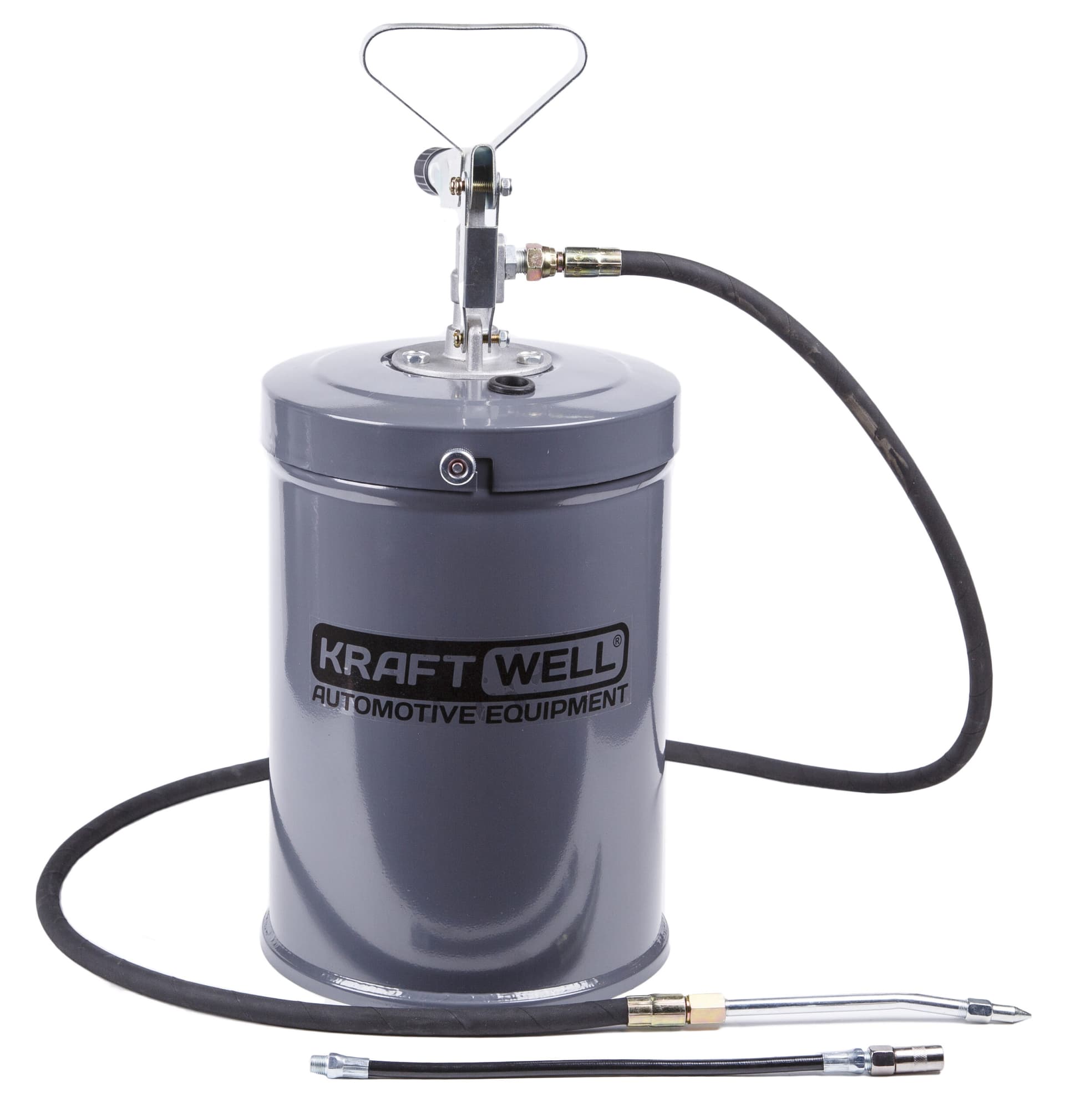 Нагнетатель солидола с ручным приводом 10 л KraftWell KRW1797A