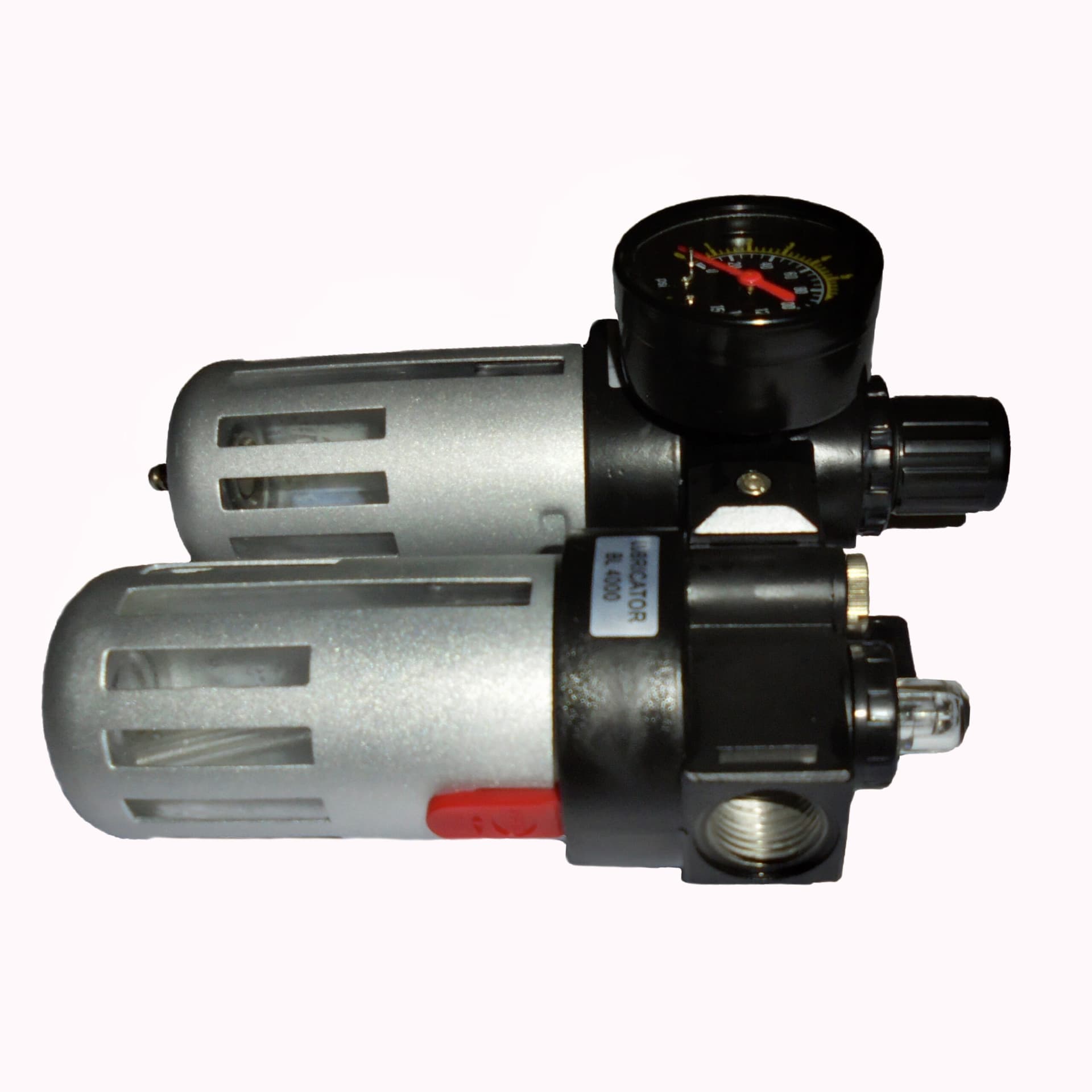 Блок подготовки воздуха с фильтром, лубрикатором и манометром, 3/8″ KRW1771.2A38