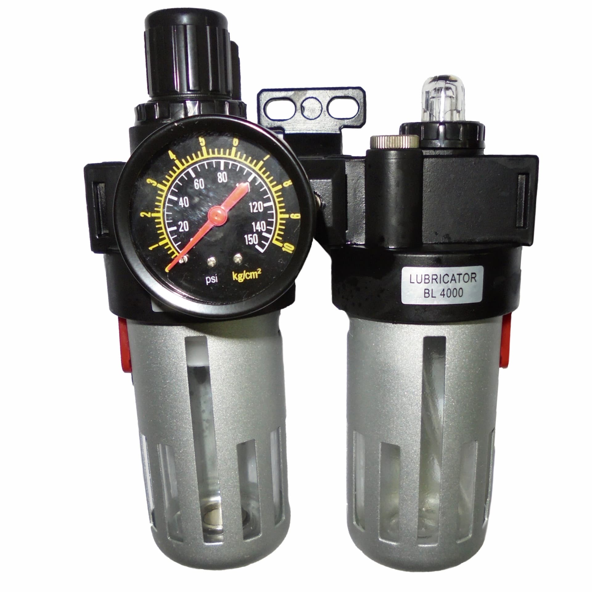 Блок подготовки воздуха с фильтром, лубрикатором и манометром, 3/8″ KRW1771.2A38