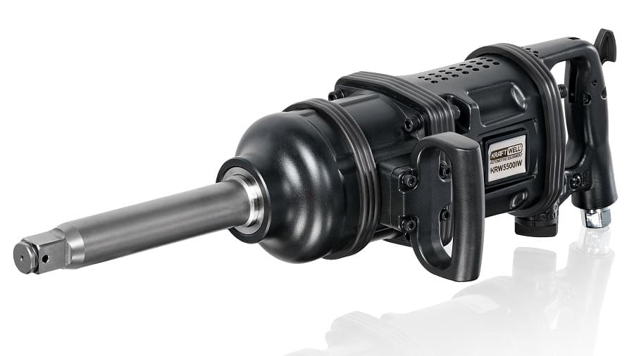 Пневмогайковерт ударный грузовой 1″, 5500 Нм KraftWell KRW5500IW