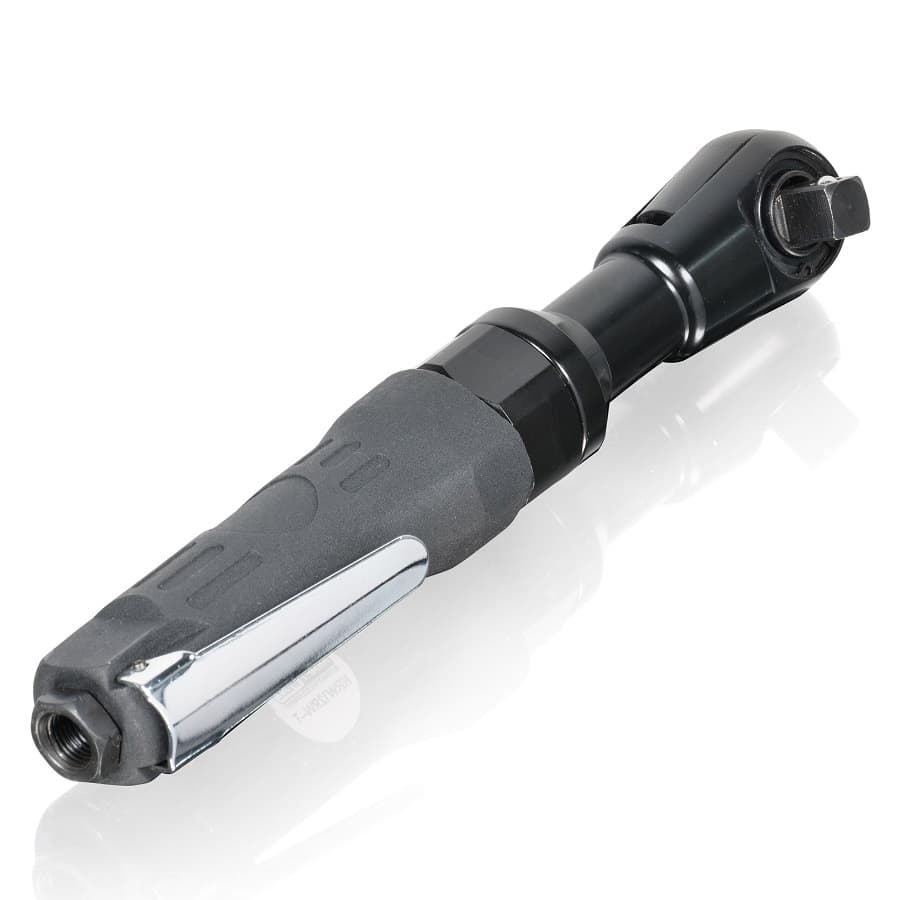 Пневматическая трещотка 1/2″, с набором головок в кейсе KraftWell KRW12RW-T