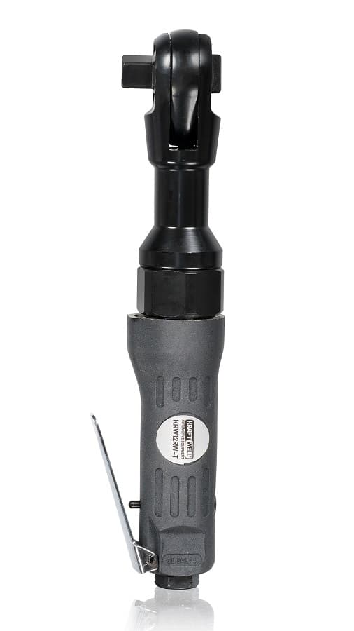 Пневматическая трещотка 1/2″, с набором головок в кейсе KraftWell KRW12RW-T