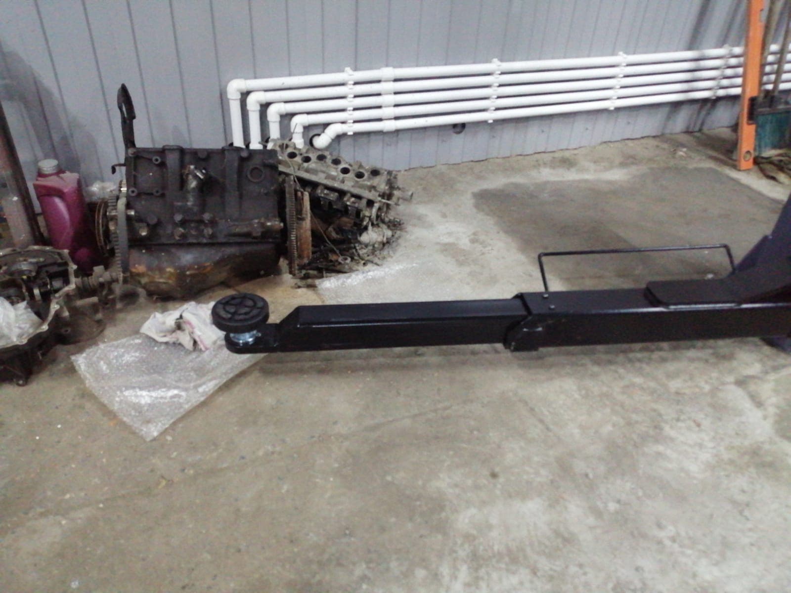 Подъемник автомобильный 4 тонны KraftWell KRW4SLM/220