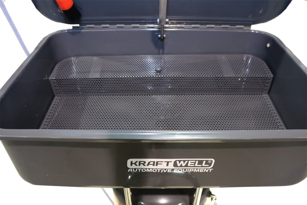 Установка для мойки деталей мобильная пневматическая KraftWell KRW1971