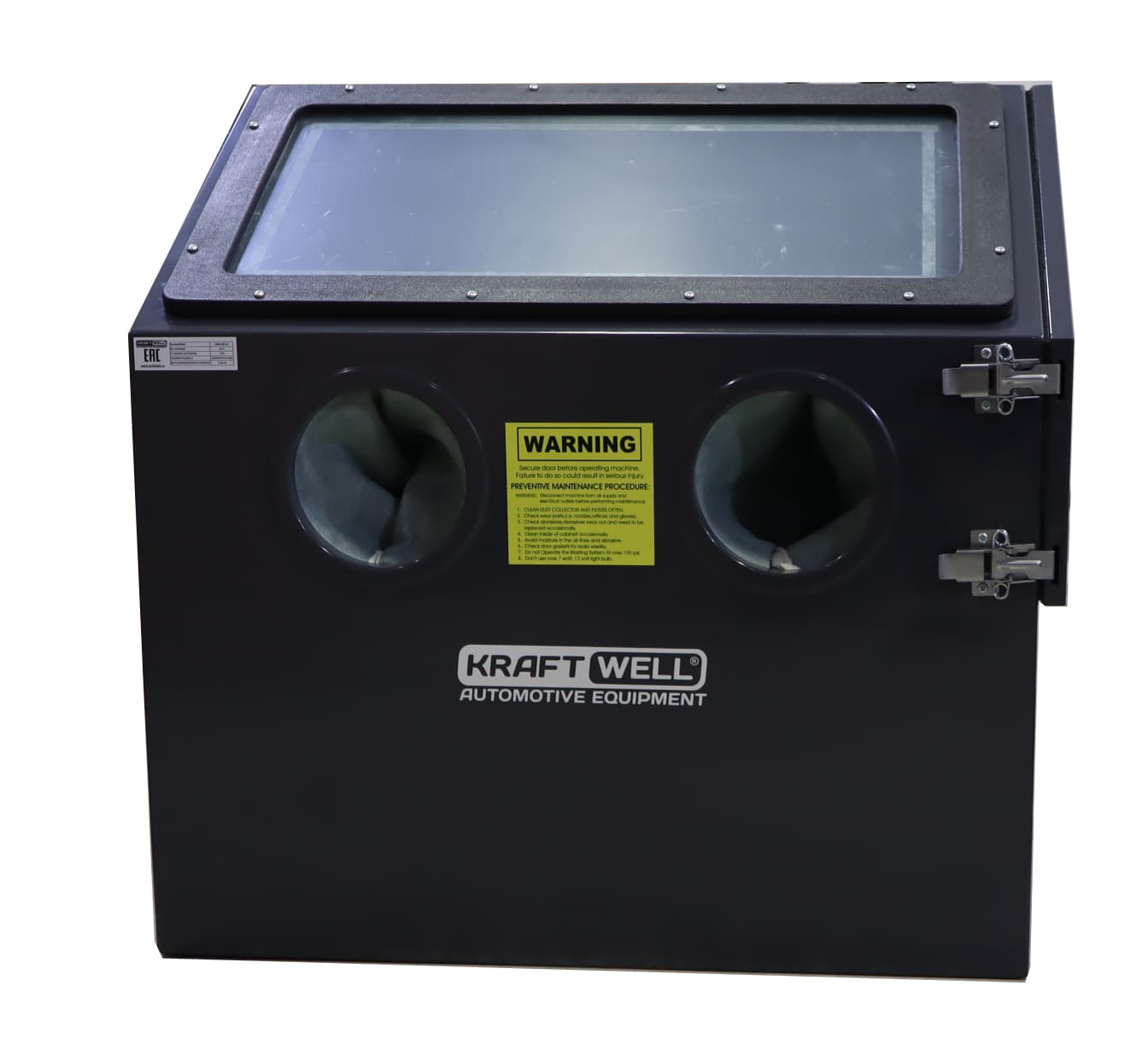 Камера пескоструйная настольная 110л KraftWell KRW-SB110
