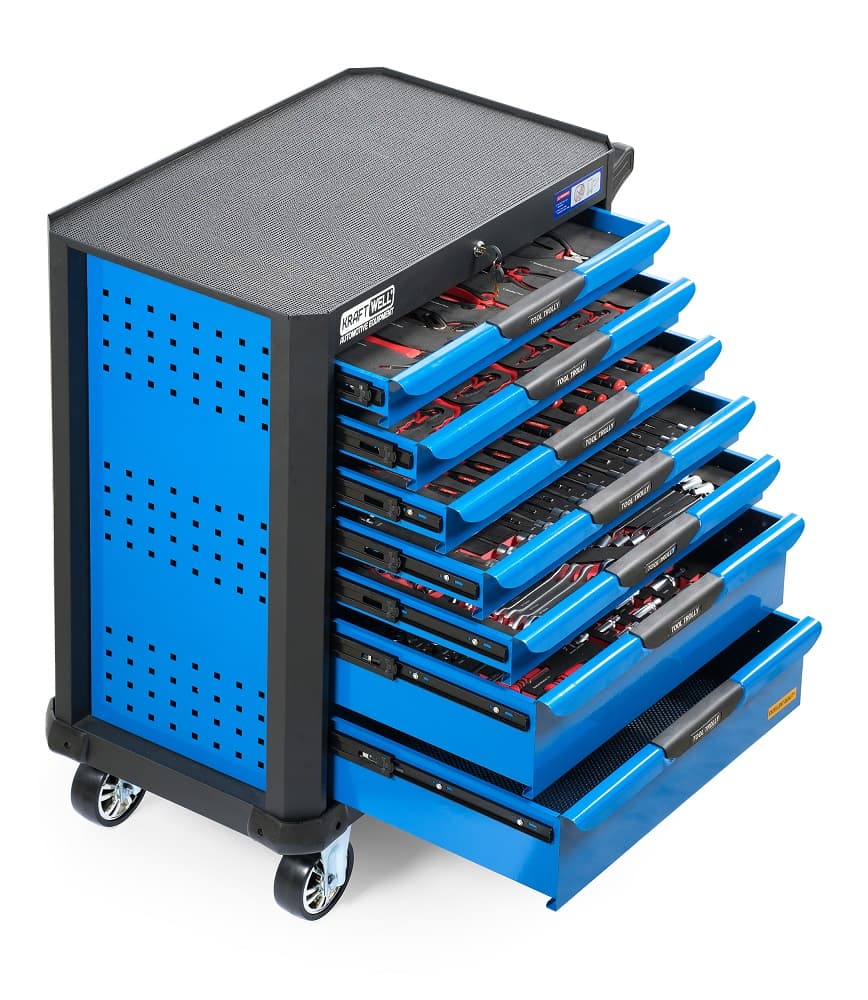 Тележка с инструментом 277 пр 7 ящиков KraftWell KRW-TTB+SET277