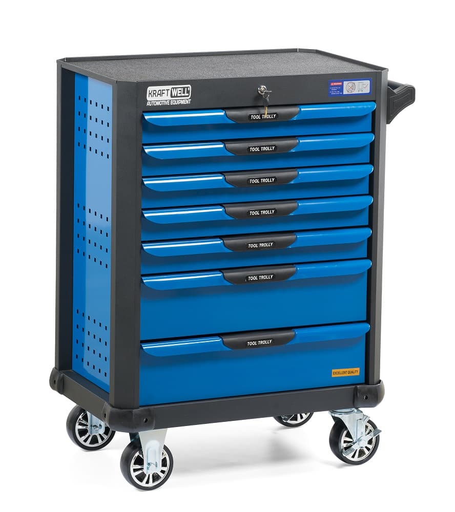 Тележка с инструментом 277 пр 7 ящиков KraftWell KRW-TTB+SET277