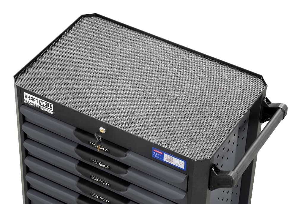 Тележка инструментальная с 7 ящиками 277 пр. KraftWell KRW-TTG+SET277