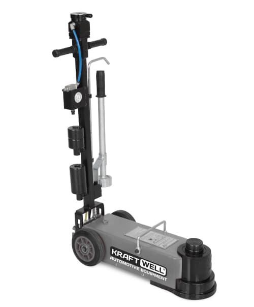 Домкрат пневмогидравлический KraftWell KRWAJ30-2T — 30/15 т, подкатной