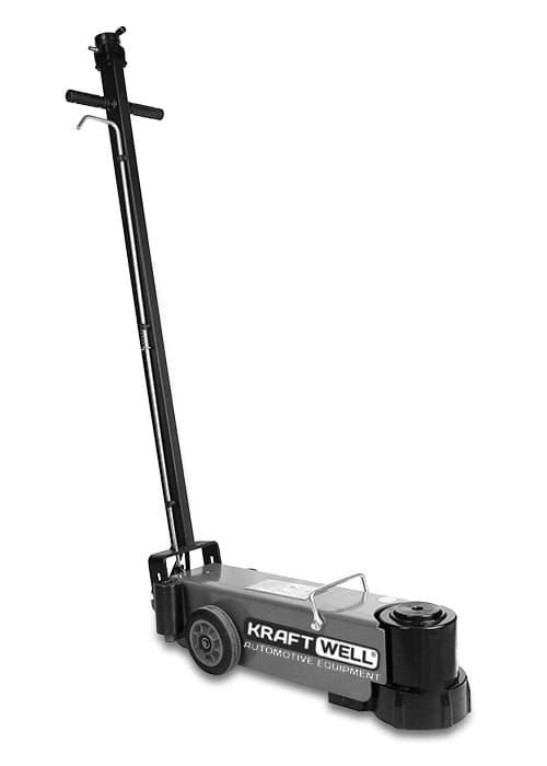 Домкрат пневмогидравлический KraftWell KRWAJ40-2T — 40/20 т, двухступенчатый