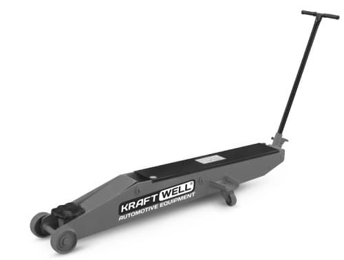Домкрат подкатной гидравлический KraftWell KRWFJ10T — 10 т, ручной привод