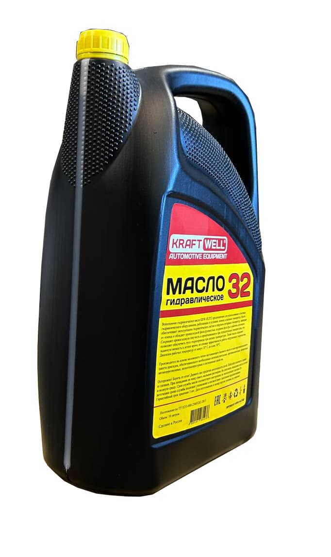 Масло гидравлическое KraftWell KRW-HLP32 — этикетка