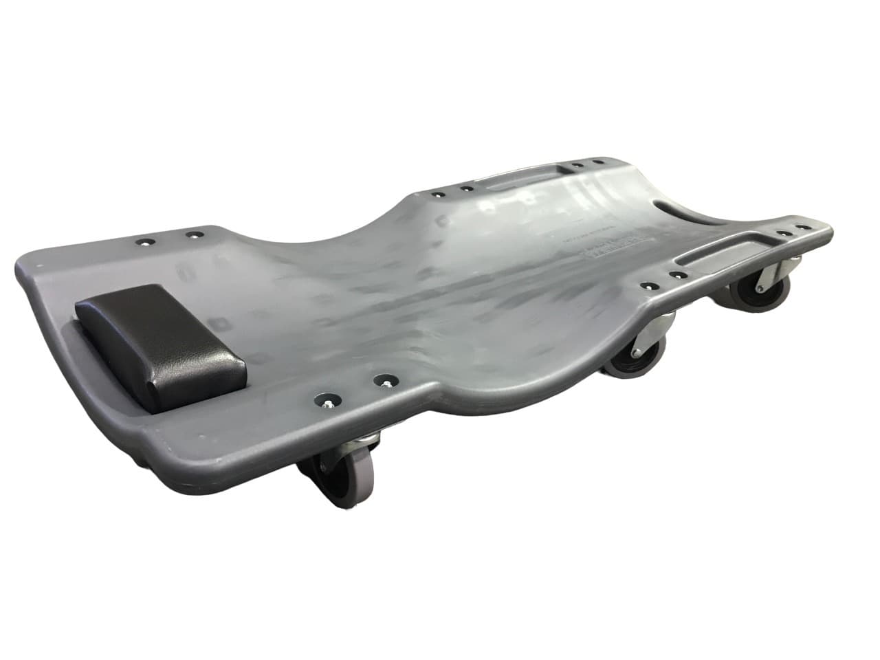 Лежак подкатной пластиковый с мягким подголовником KraftWell KRWTR-P