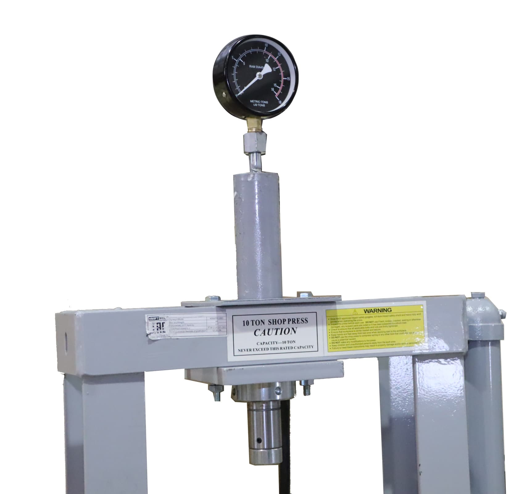 Пресс 10 т. настольный с ручным приводом KraftWell KRWPR10BD