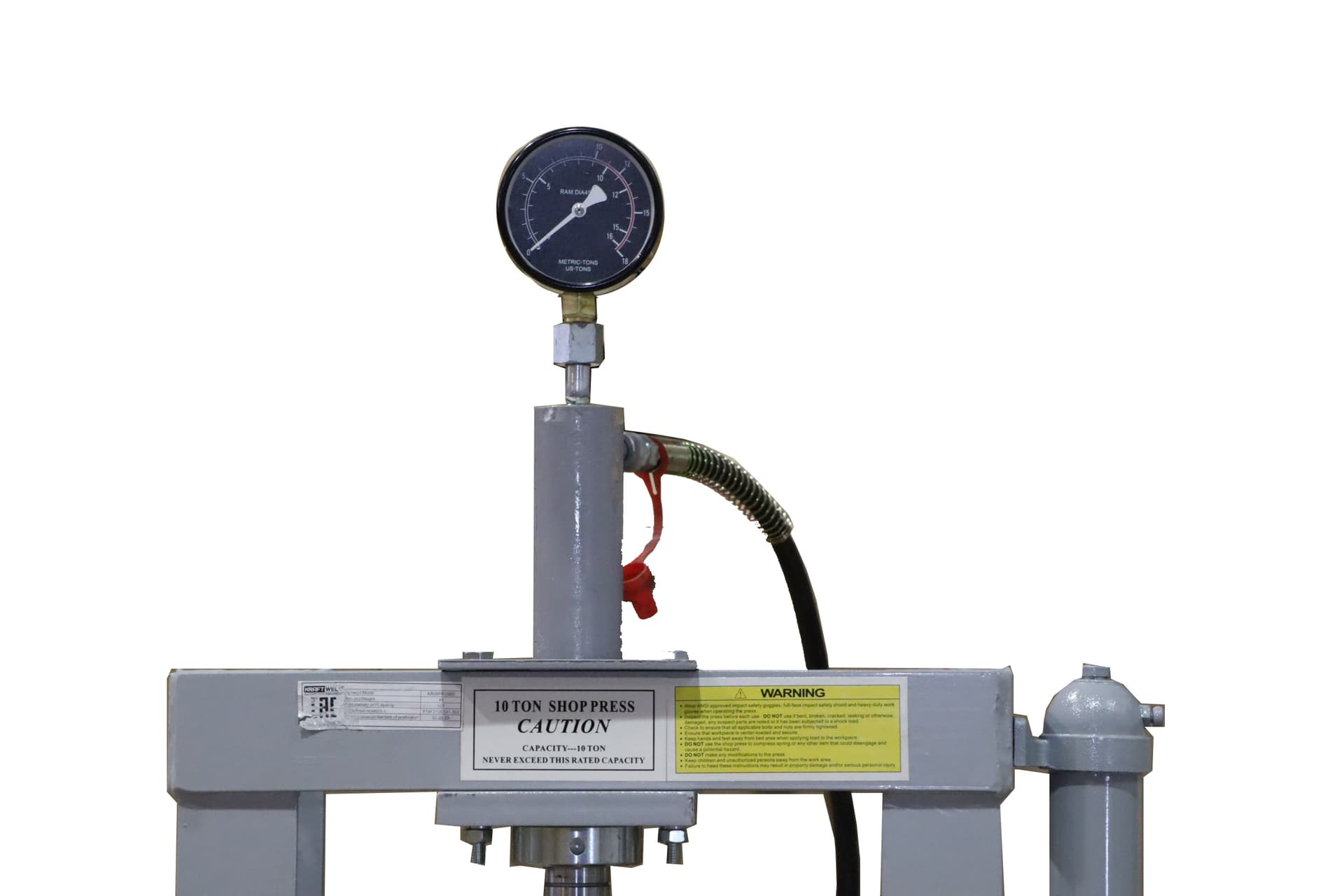 Пресс 10 т. настольный с ручным приводом KraftWell KRWPR10BD