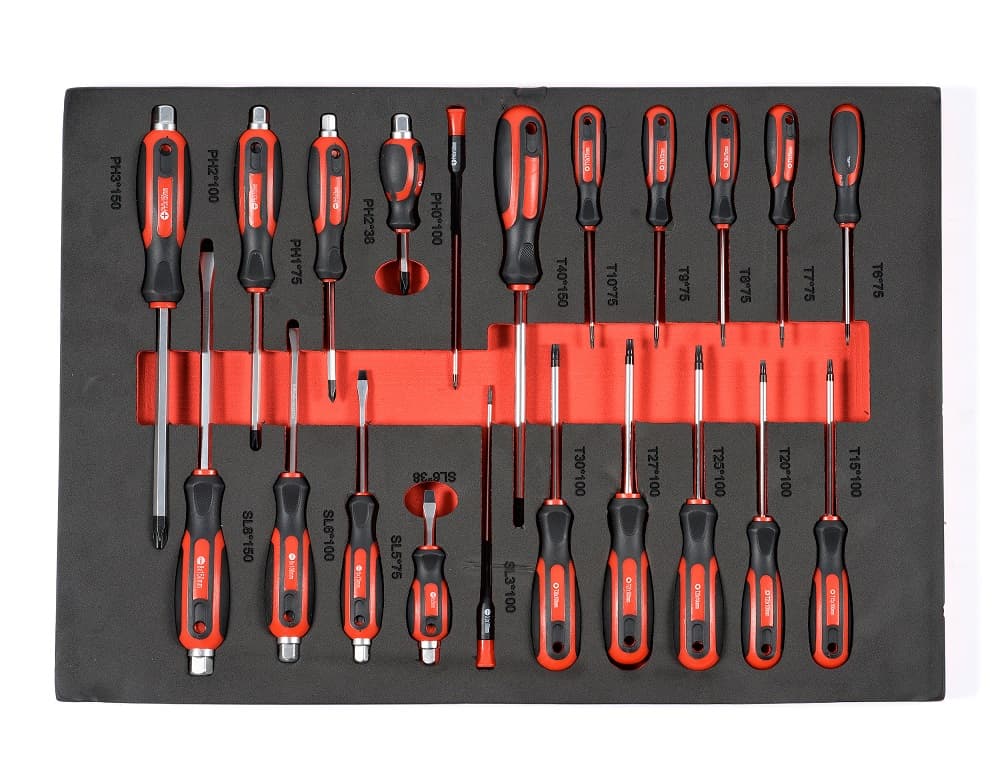 Тележка инструментальная с наполнением 157 пр KraftWell KRW-TTG+SET157