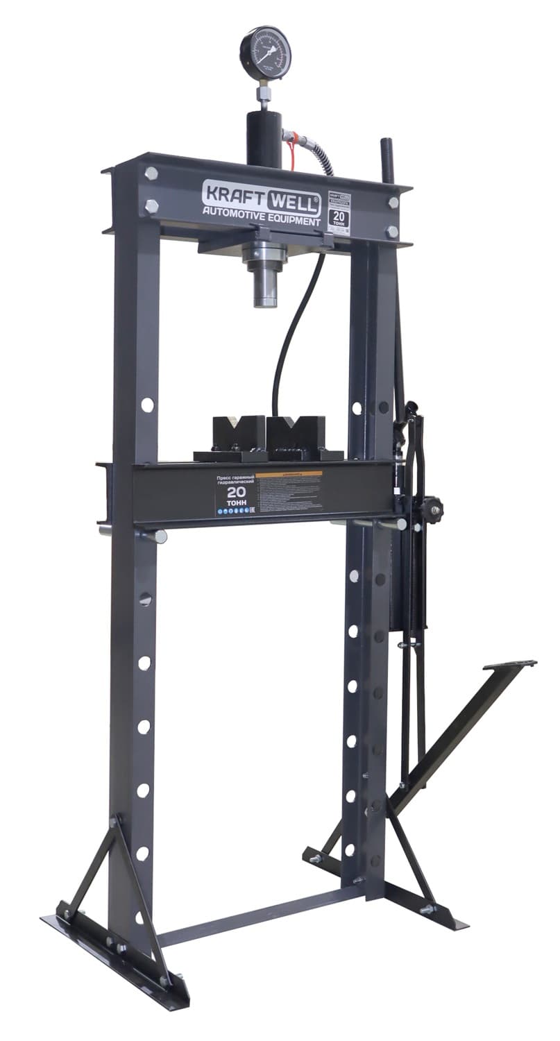 Пресс 20 т. с ручным и ножным приводом KraftWell KRWPR20FN