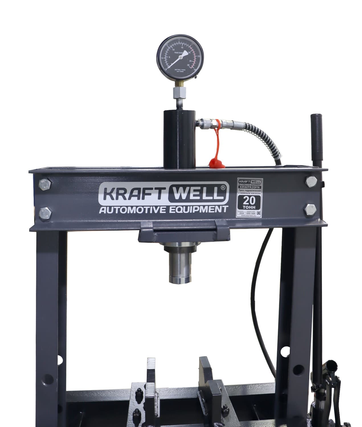Пресс 20 т. с ручным и ножным приводом KraftWell KRWPR20FN