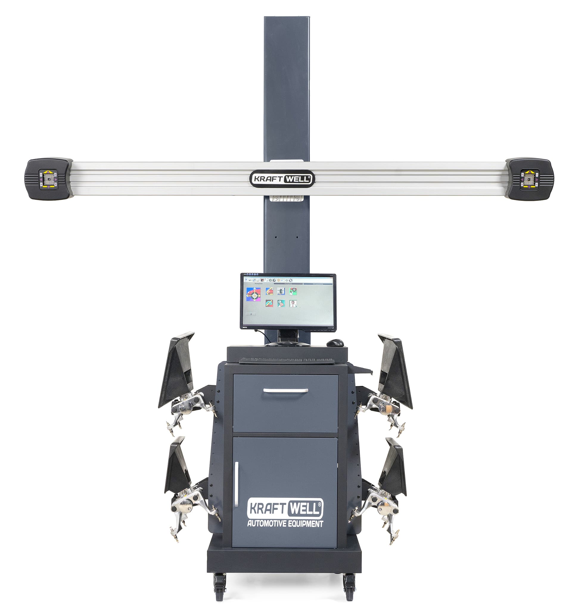 Стенд сход-развал 3D KraftWell KRW3DWA-II — общий вид