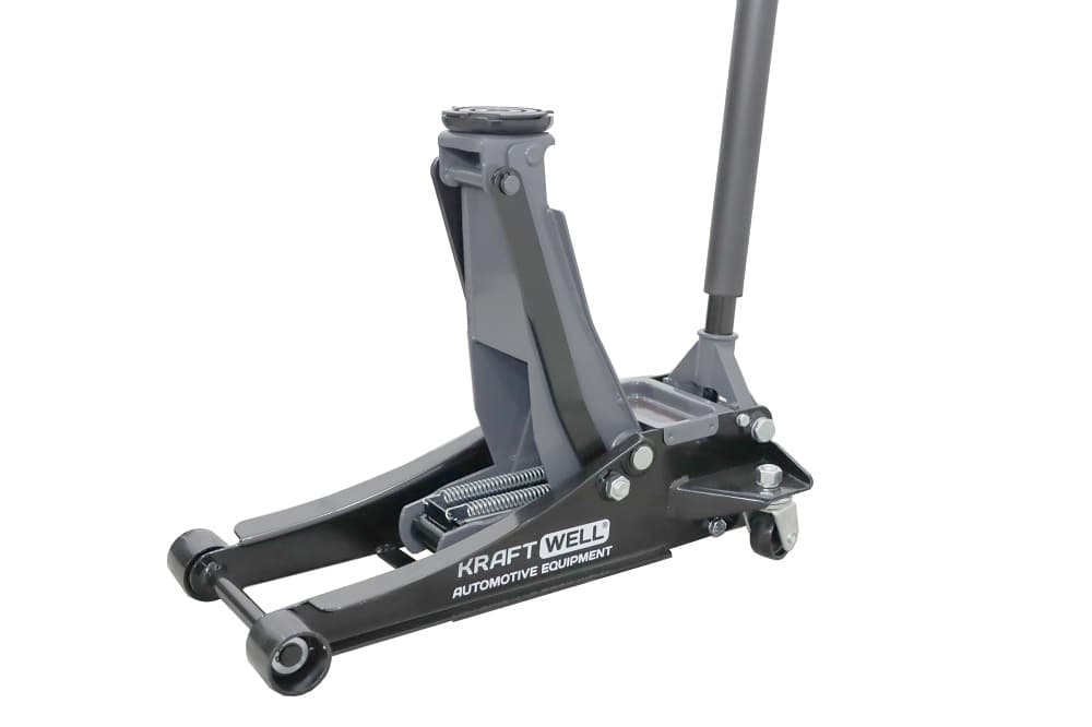 Домкрат подкатной KraftWell KRWFJ3.5NL — 3,5 т, низкопрофильный