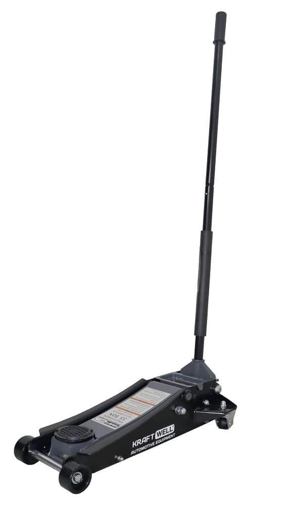 Домкрат подкатной KraftWell KRWFJ3.5NL — 3,5 т, низкопрофильный
