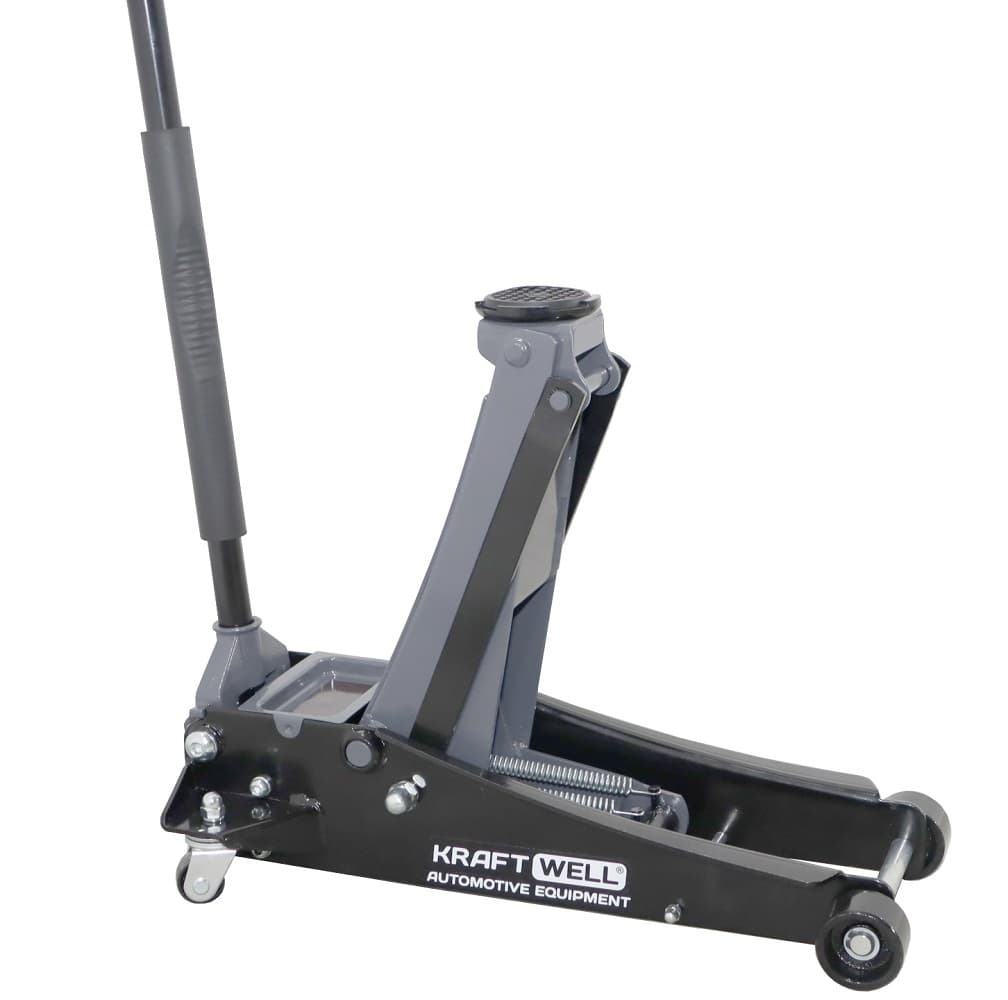 Домкрат подкатной KraftWell KRWFJ3.5NL — 3,5 т, низкопрофильный