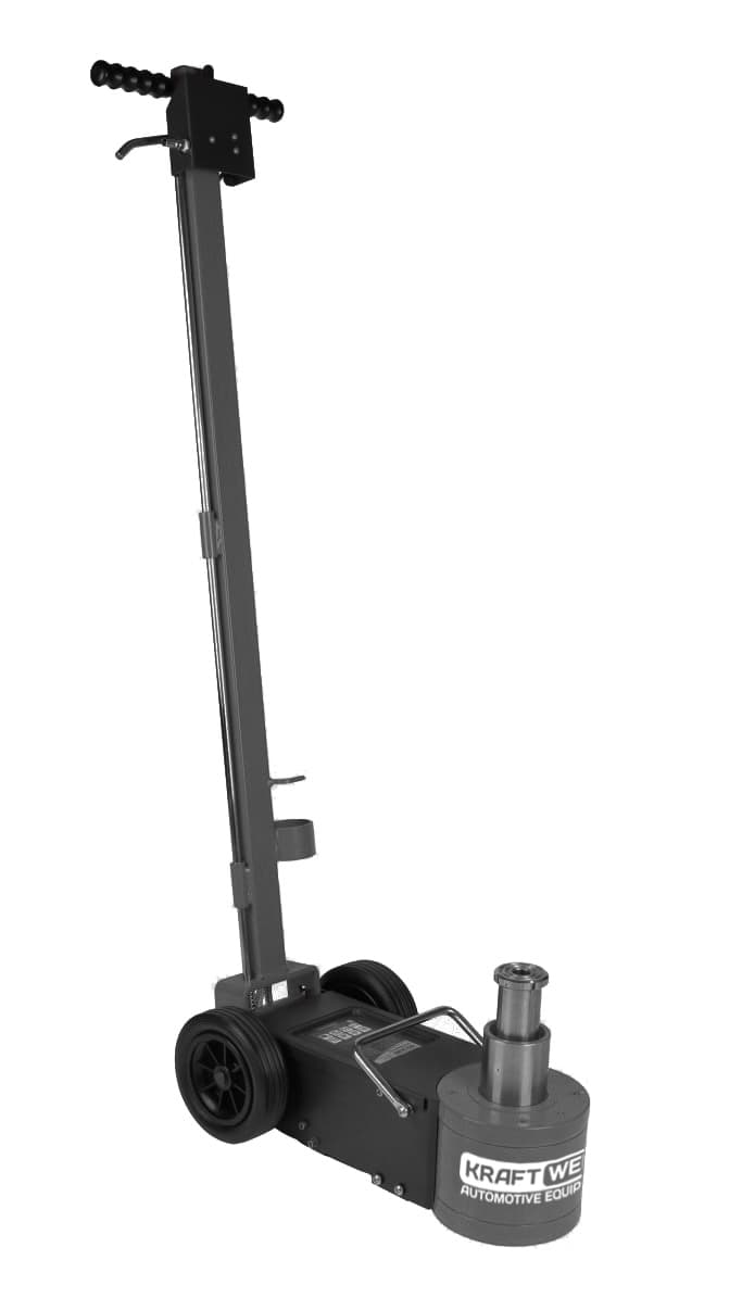 Домкрат пневмогидравлический KraftWell KRWAJ30-2L — 32/16 т, двухштоковый