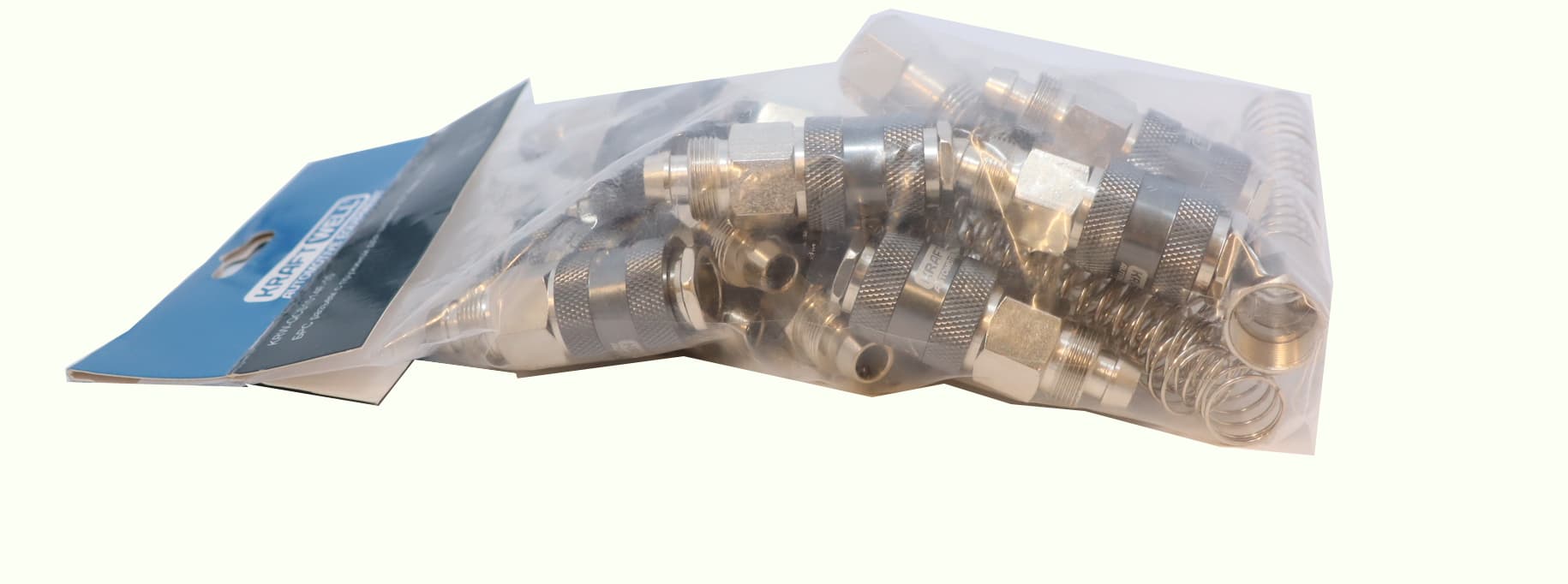 БРС «мама» c пружиной для шланга 10*15 мм, 10 шт KraftWell KRW-QCS1014F-10