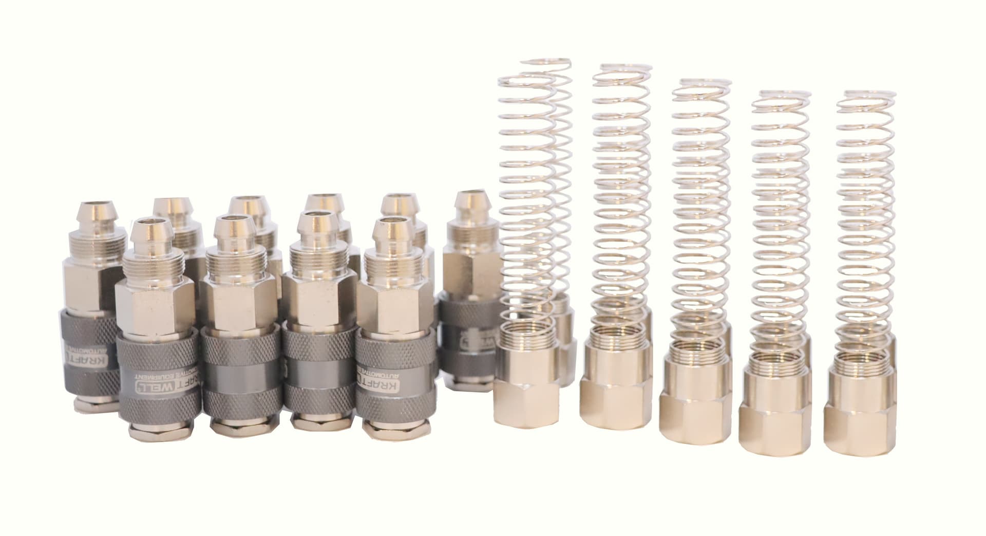 БРС «мама» c пружиной для шланга 10*15 мм, 10 шт KraftWell KRW-QCS1014F-10