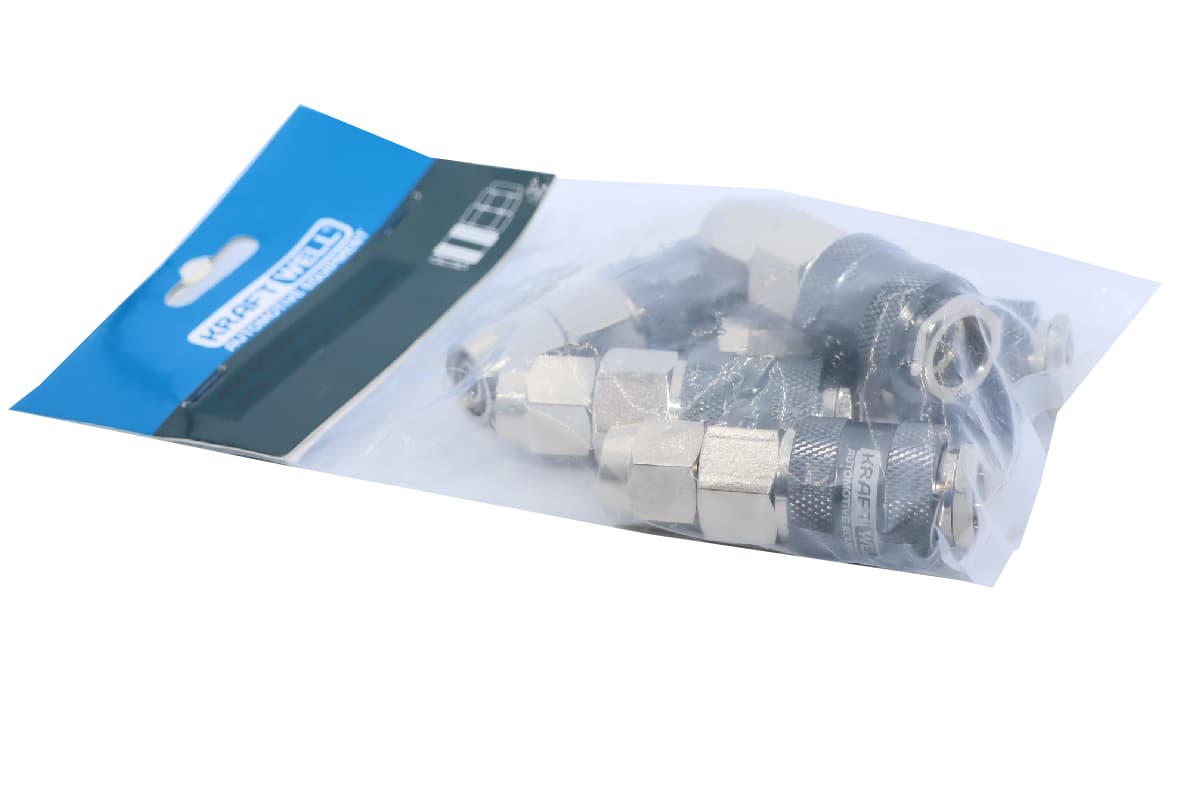 БРС «мама» для шланга 8*12 мм, 5 шт KraftWell KRW-QC0812F-5