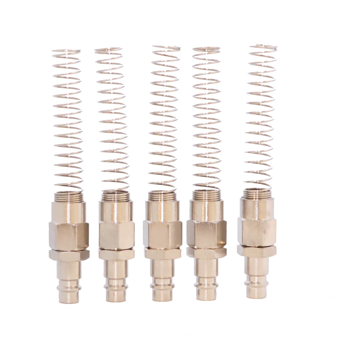 БРС «папа», c пружиной для шланга 8*12 мм, 5 шт KraftWell KRW-QCS0812M-5