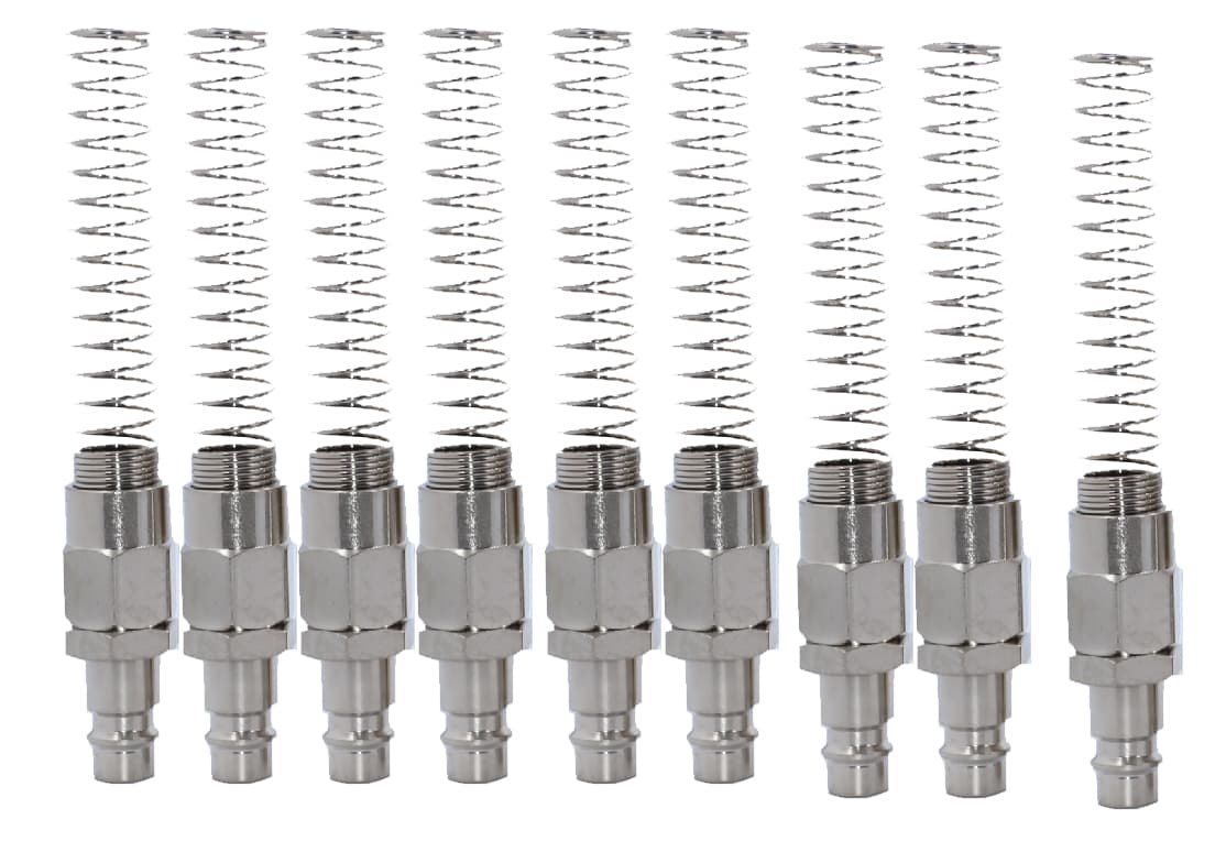 БРС «папа», c пружиной для шланга 8*12 мм, 10 шт KraftWell KRW-QCS0812M-10