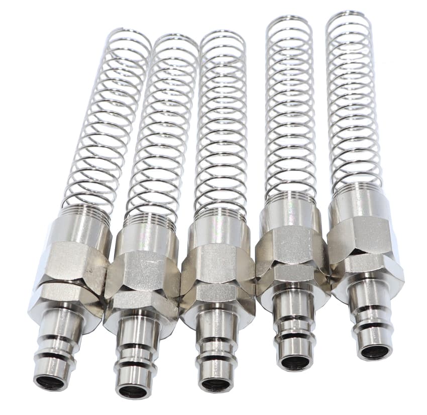 БРС «папа», c пружиной для шланга 10*15 мм, 5 шт KraftWell KRW-QCS1014M-5