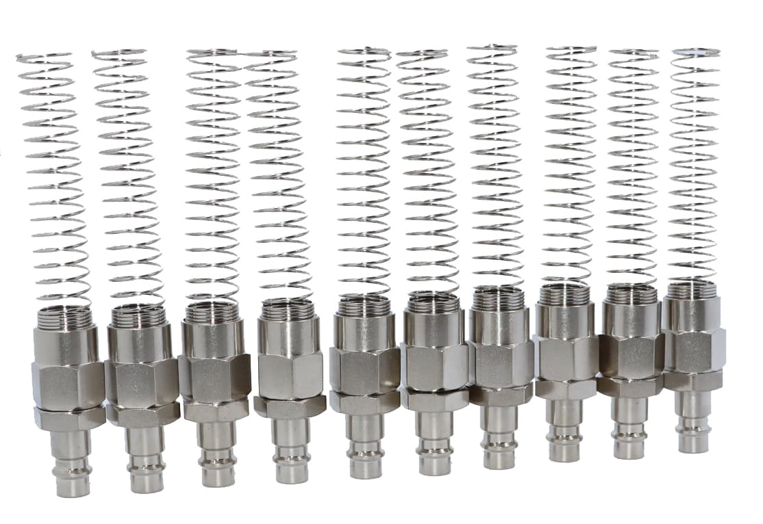БРС «папа», c пружиной для шланга 10*15 мм, 10 шт KraftWell KRW-QCS1014M-10