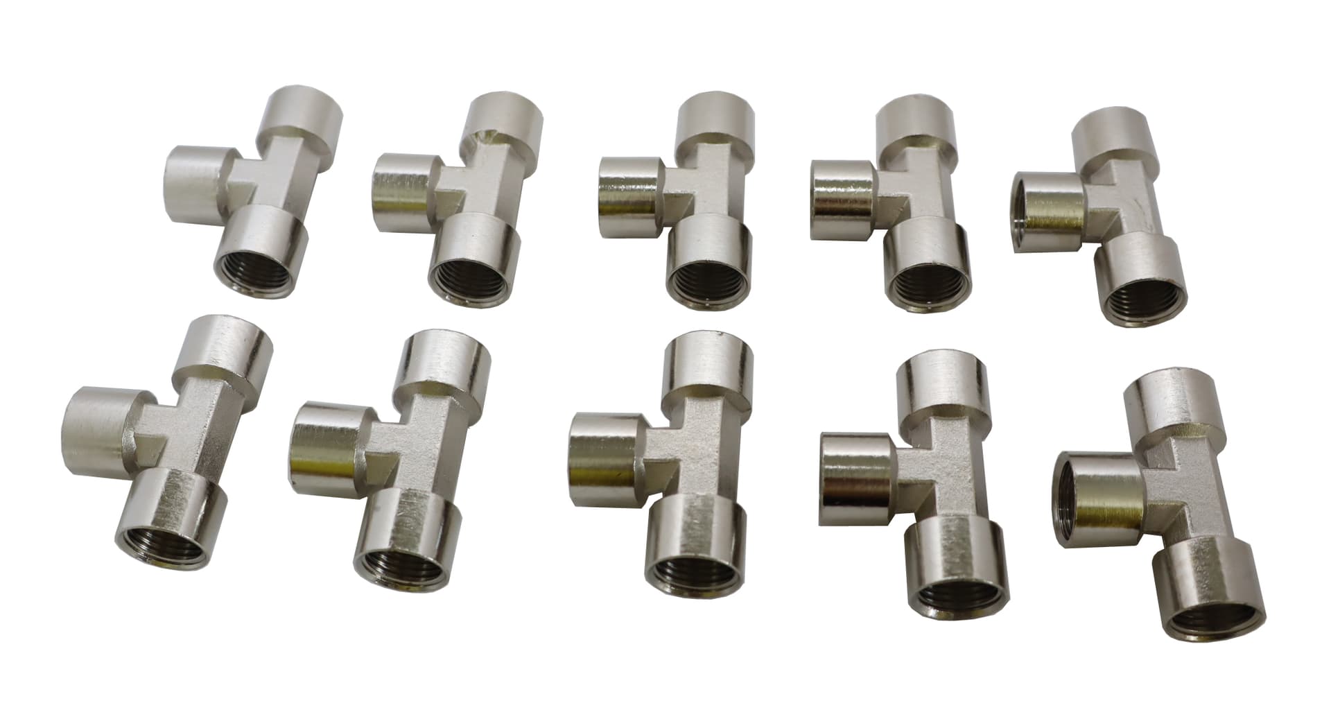 Тройник резьбовой Т-образный F1/2″ — F1/2″ — F1/2″, 10 шт KraftWell KRW-TT12F3-10