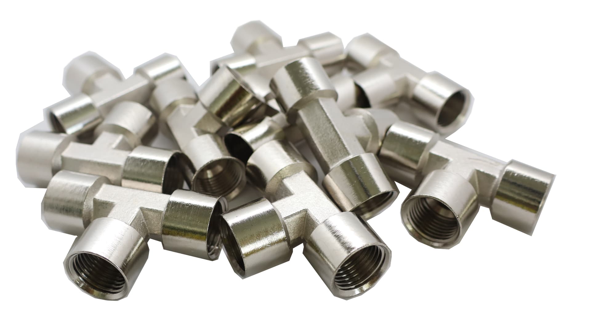 Тройник резьбовой Т-образный F1/2″ — F1/2″ — F1/2″, 10 шт KraftWell KRW-TT12F3-10
