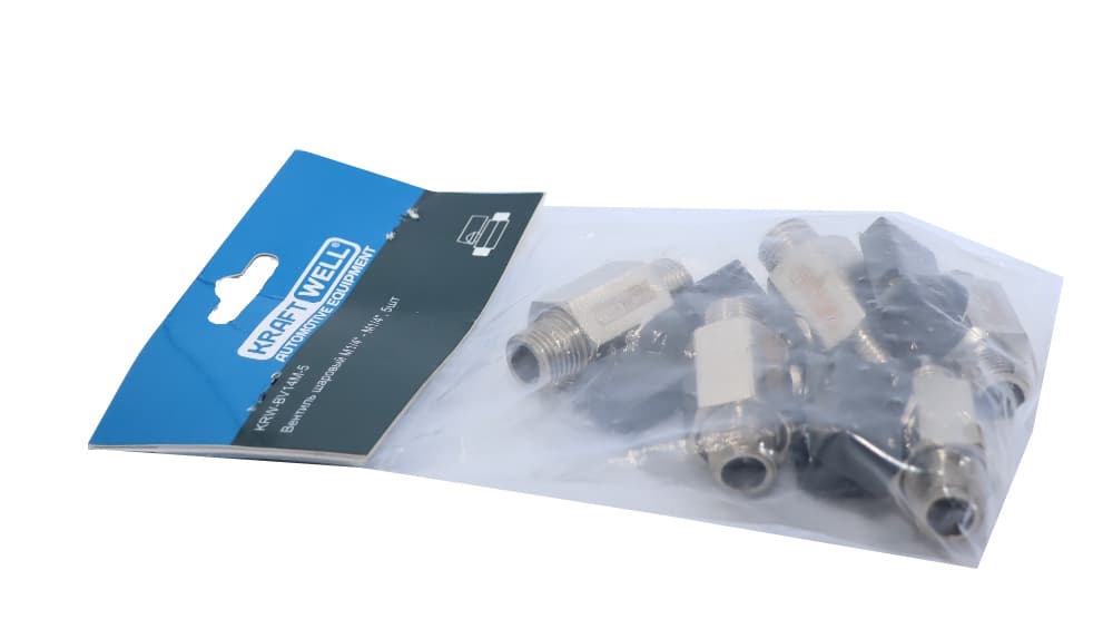 Вентиль шаровый M1/4″ — M1/4″, 5 шт KraftWell KRW-BV14M-5