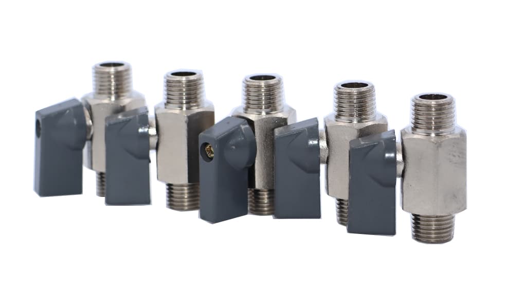 Вентиль шаровый M1/4″ — M1/4″, 5 шт KraftWell KRW-BV14M-5