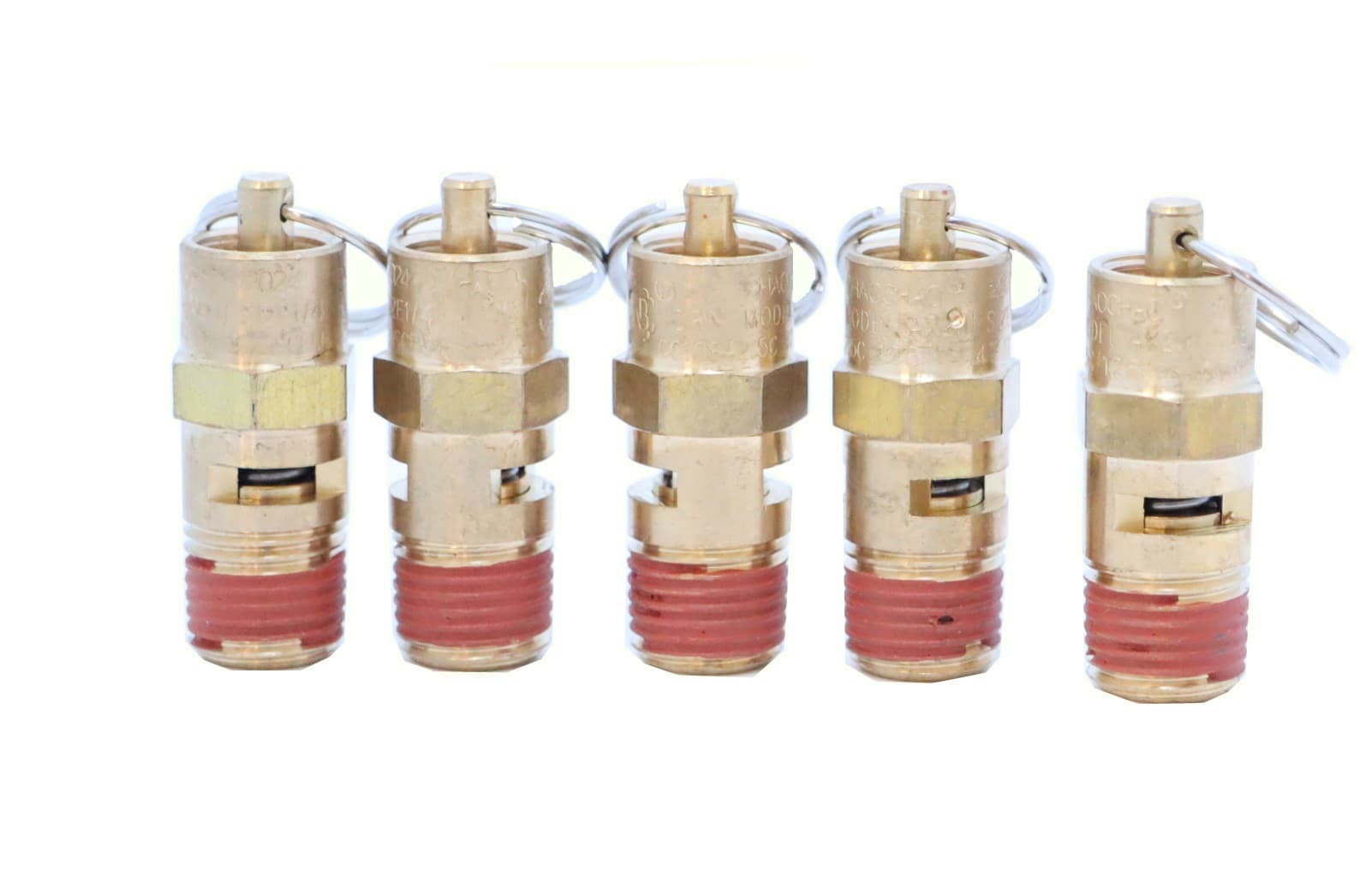 Клапан предохранительный M1/4″, 16 бар, 5шт KraftWell KRW-SV14M-5