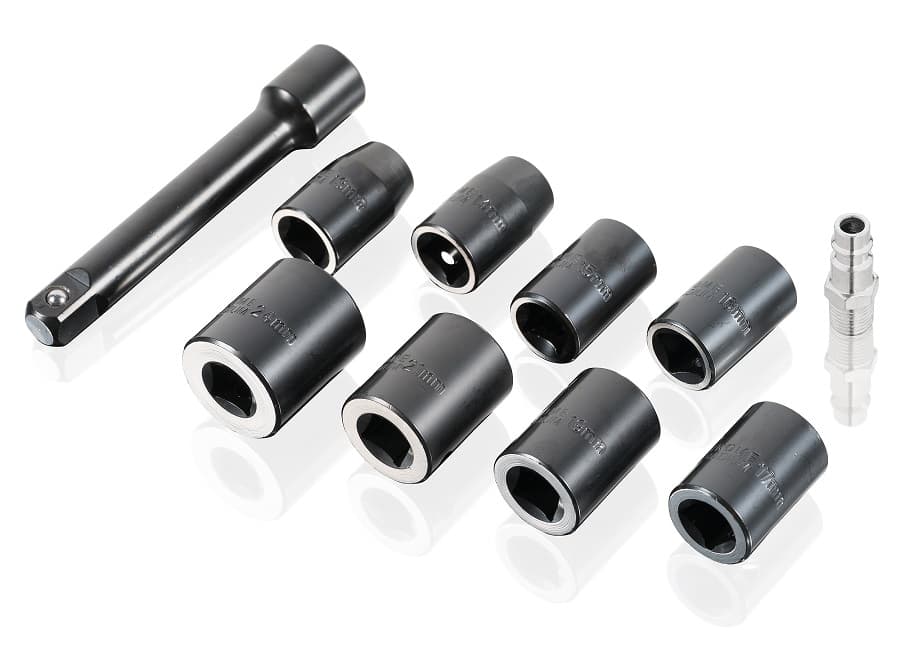Гайковерт пневматический 1/2″ 780 Нм с комплектом ударных головок KraftWell KRW750IW-T