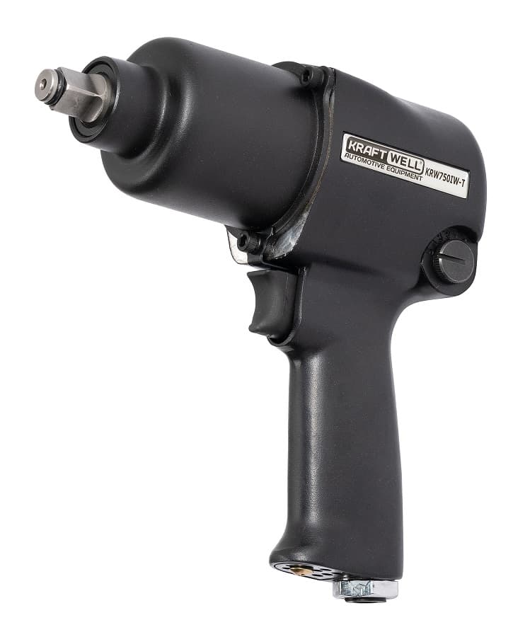 Гайковерт пневматический 1/2″ 780 Нм с комплектом ударных головок KraftWell KRW750IW-T